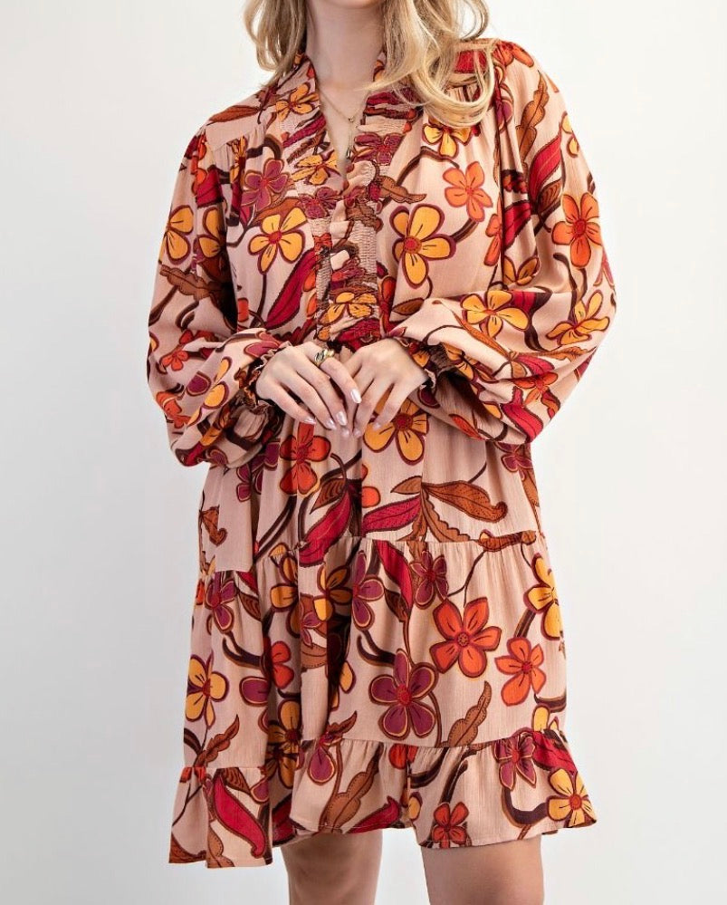 Burnt Autumn Dress