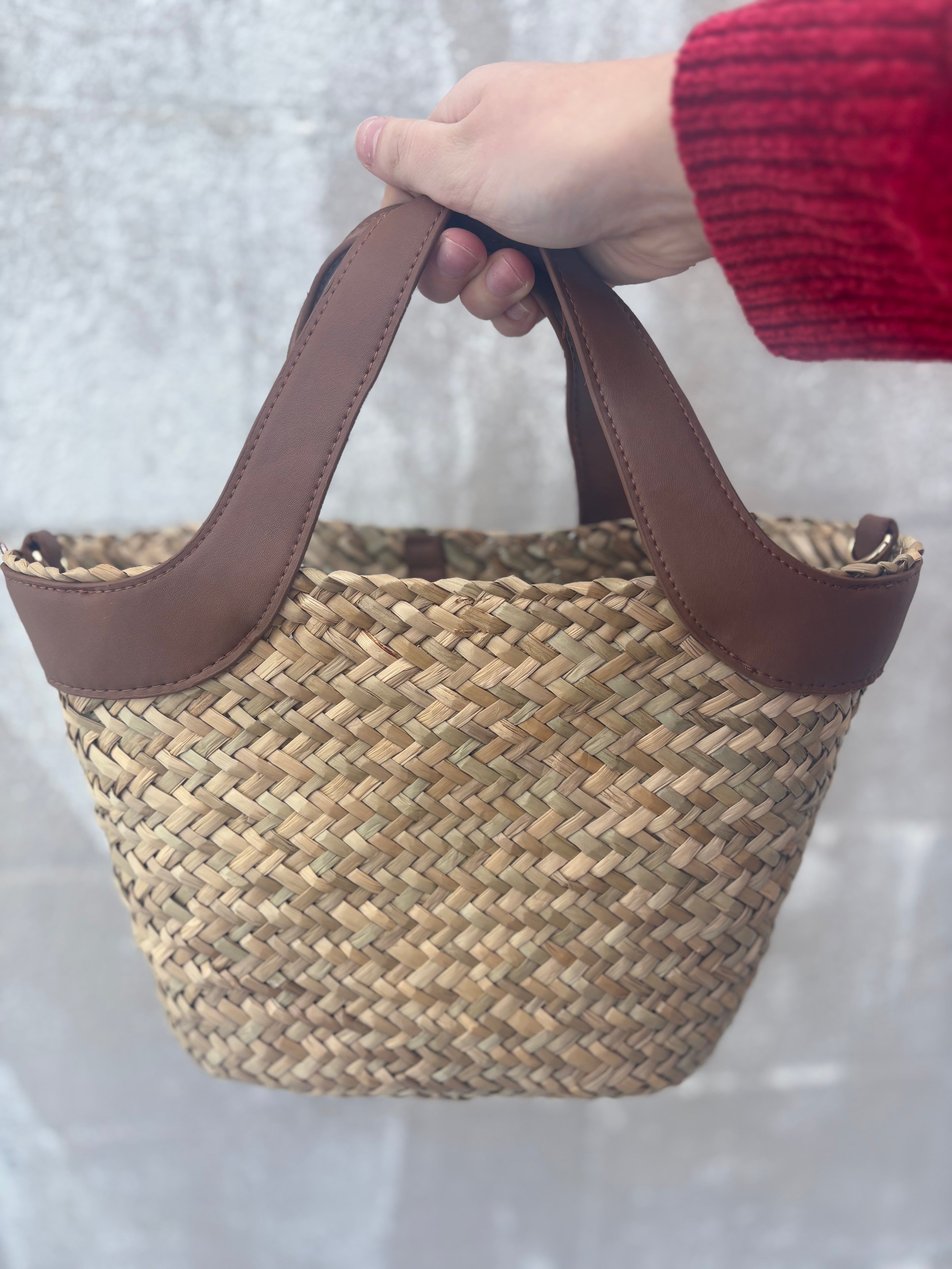 BC Khaki Woven Bag